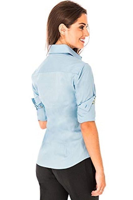 Camisa Social Feminina Manga Longa 3