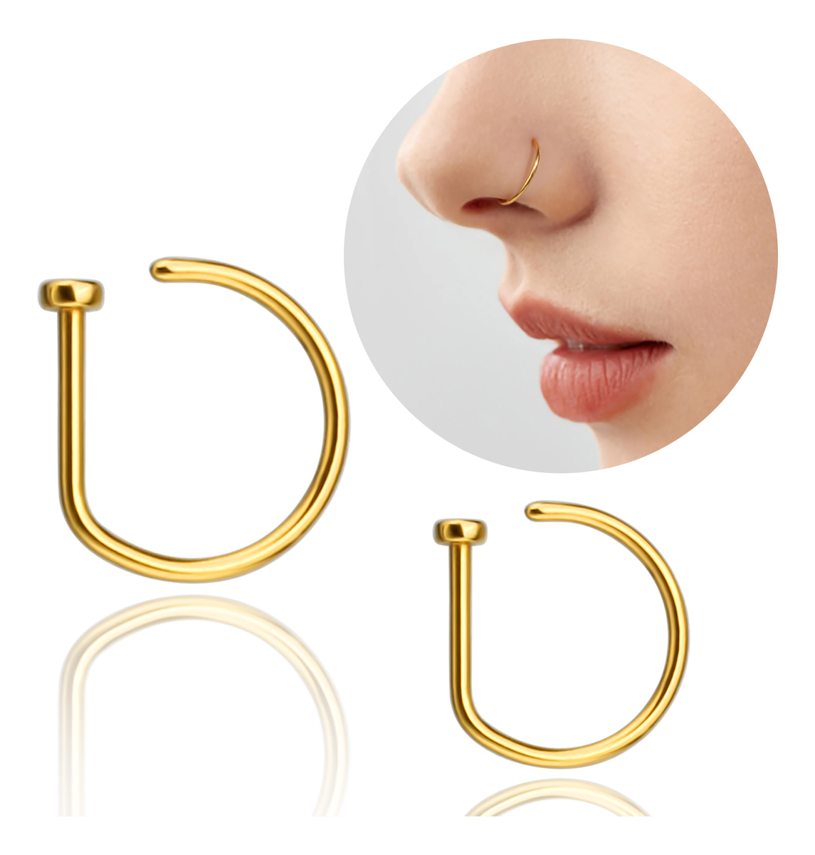 Top 10 Melhores Piercings de Nariz em 2026 (Argola, Nostril e mais) 1