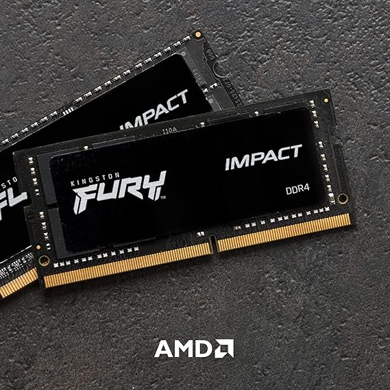 Memória de 16 GB SODIMM DDR4 3200 MHz Fury Impact 1,2 V 1Rx8 260 Pinos  3