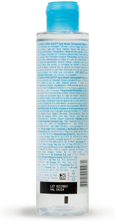 Água Micelar Bifásica Demaquilante NEUTROGENA Hydro Boost 2