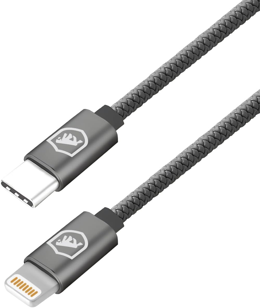 Cabo Symetric Cinza Lightning / Tipo C 1,5 m Gshield 1