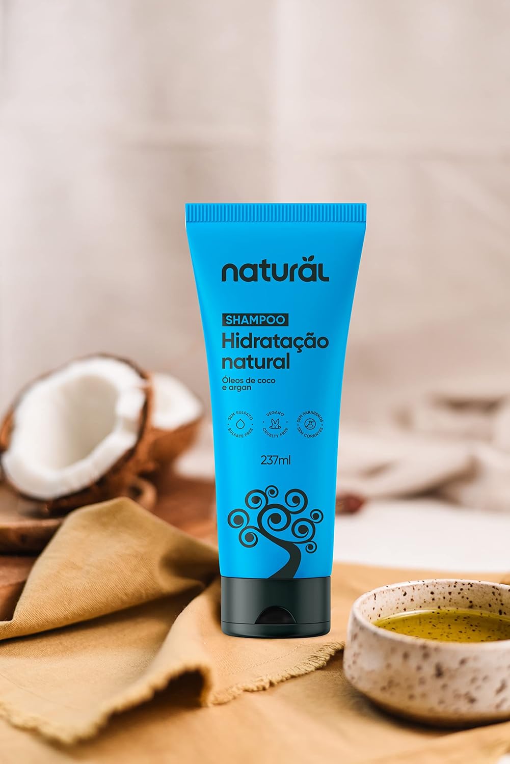Shampoo Natural com Óleo de Coco e Argan 2