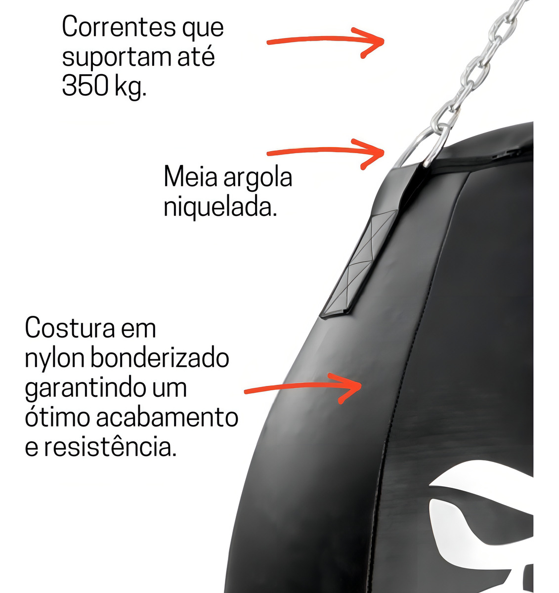 Saco de Pancada Profissional Drop Gota Pera Gorilla 5