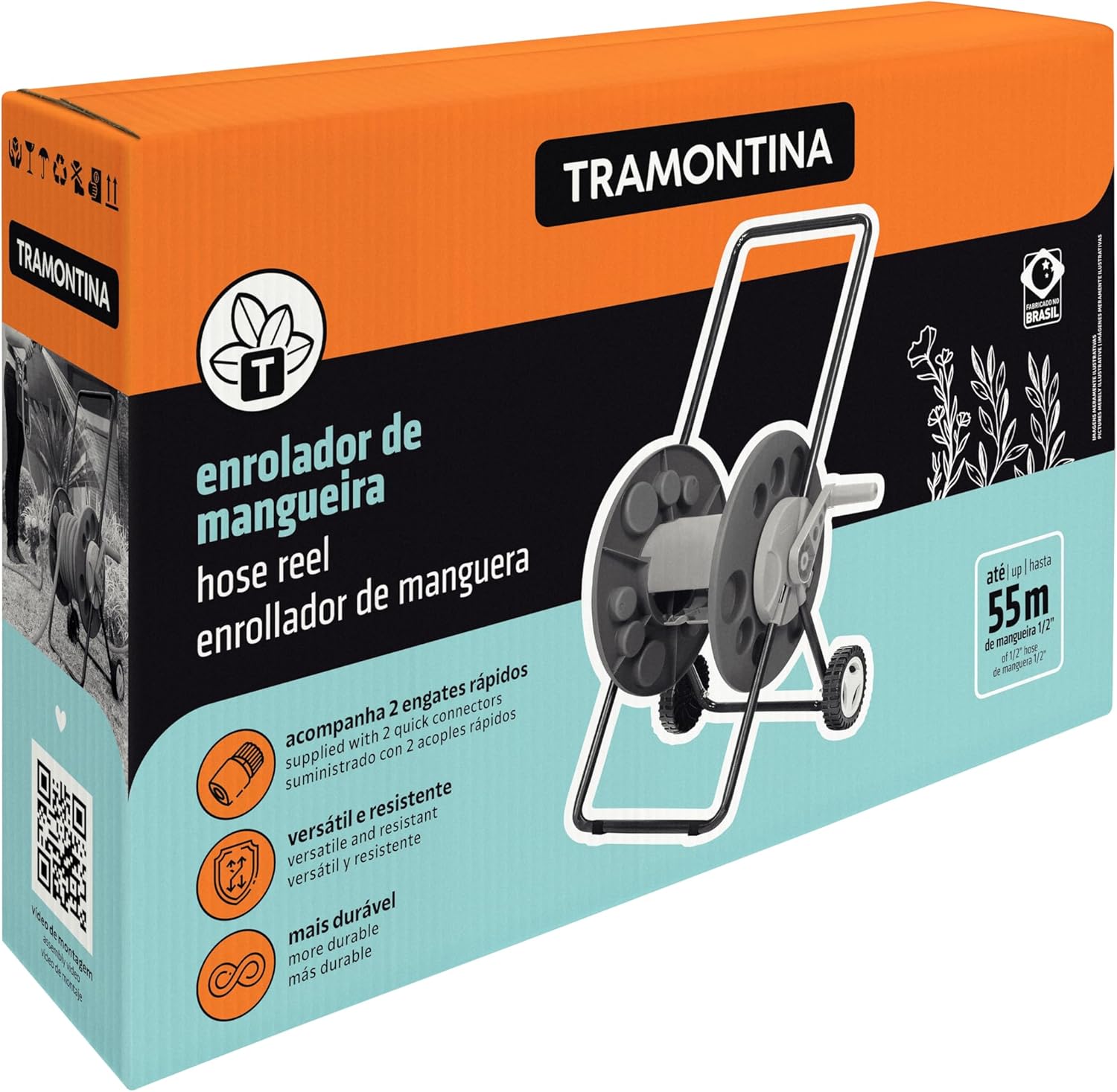 Enrolador de Mangueira Tramontina com Rodinhas 3