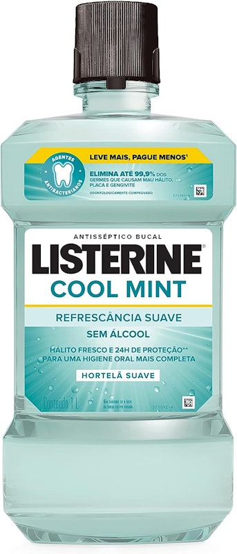 Listerine Cool Mint Refrescância Suave sem Álcool 1