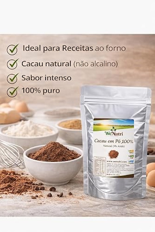 Cacau em Pó Natural 100% Wenutri 3