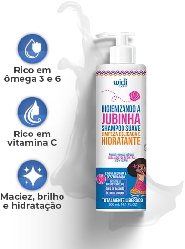 Shampoo Higienizando A Jubinha Suave Limpeza Delicada e Hidratante  4