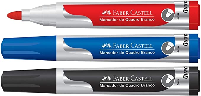Pincel Marcador Quadro Branco 3 Cores 2
