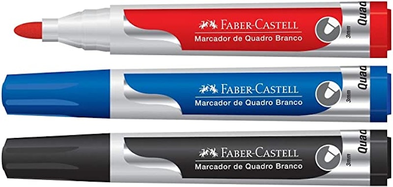 Pincel Marcador Quadro Branco 3 Cores 2
