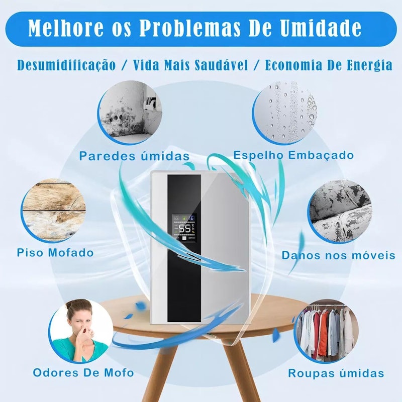 Desumidificador de Ar 2000 ml Bivolt Yesop 2
