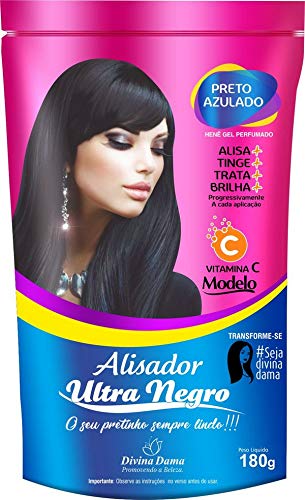 Henê Gel Modelo Alisador Ultra Negro Preto Azulado 1