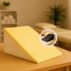 Encosto Triangular Ortopédico com Capa de Zíper