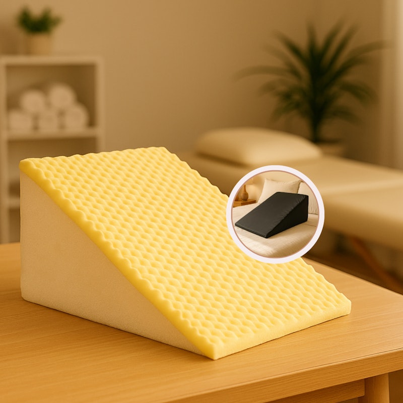 Encosto Triangular Ortopédico com Capa de Zíper