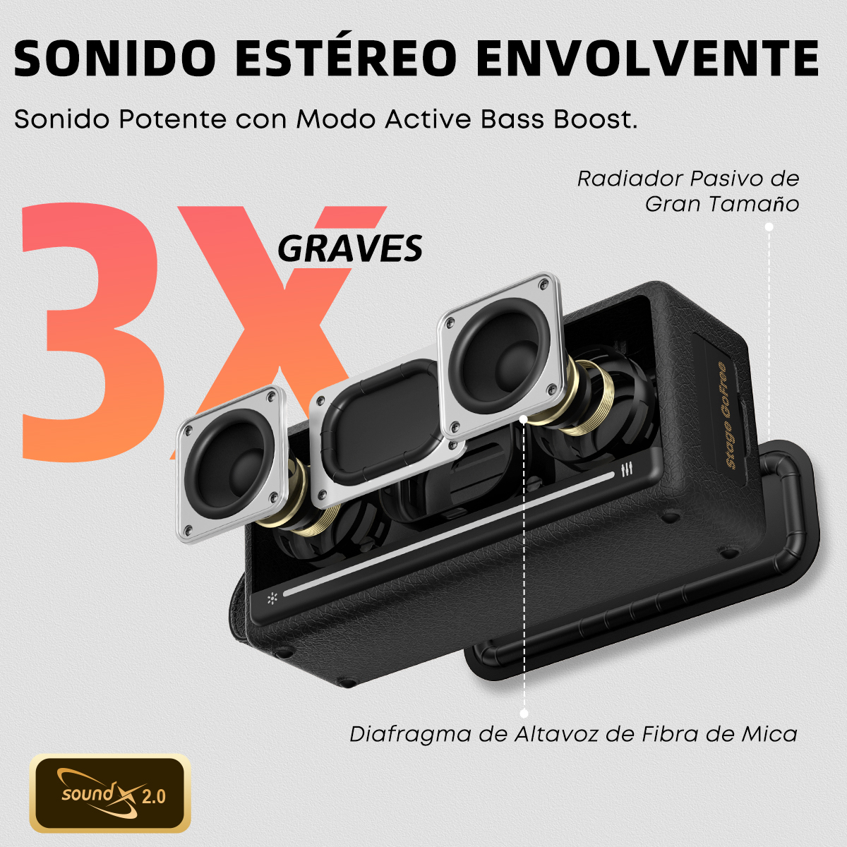 Caixa de Som Stage GoFree 3
