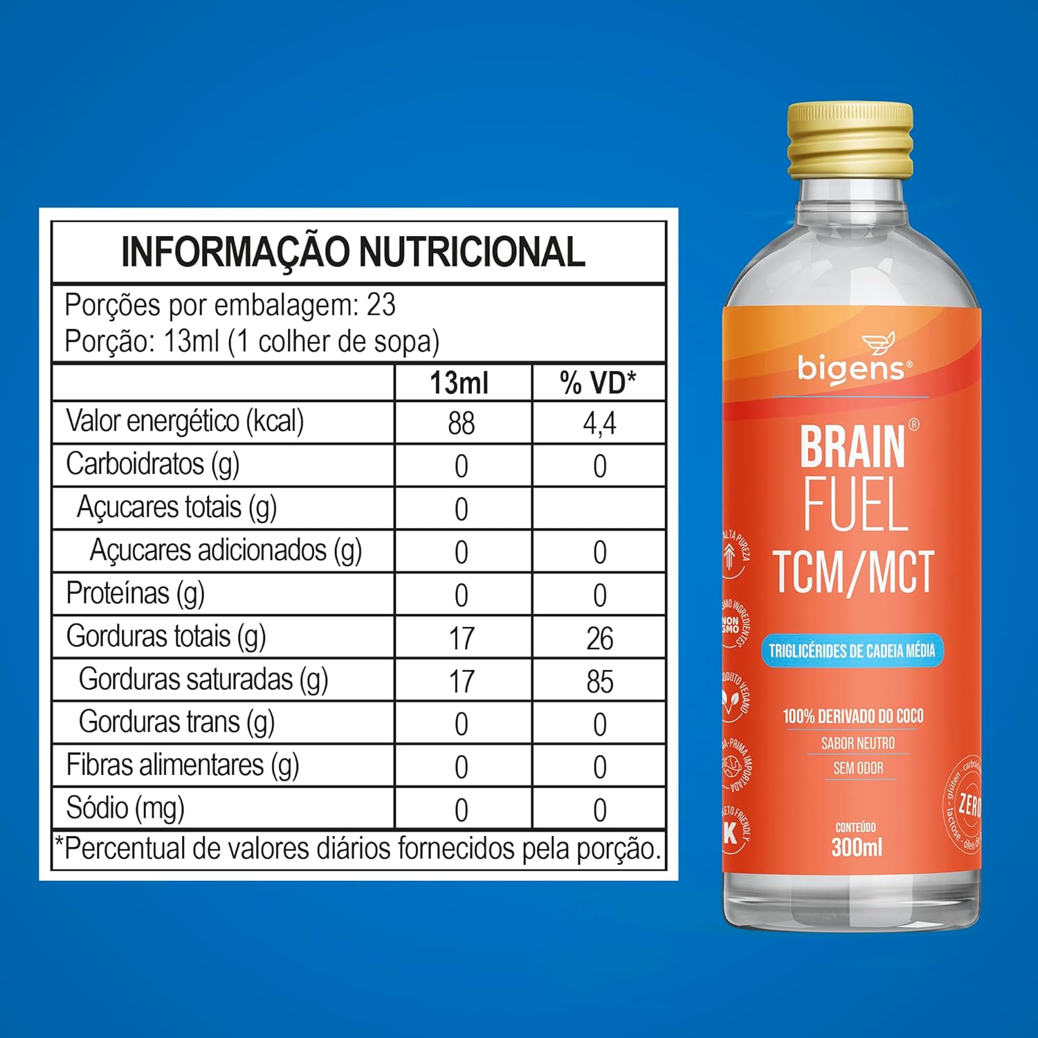Brain Fuel TCM 100% Óleo de Coco 2
