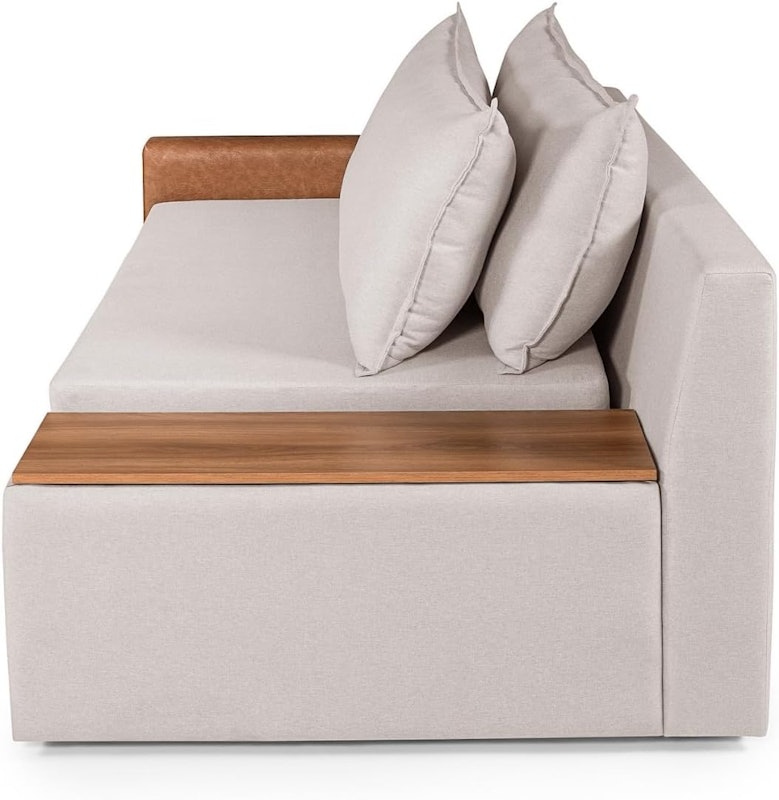 Sofá Cama Panamá Compose Linho Cinza Claro 185/856 3