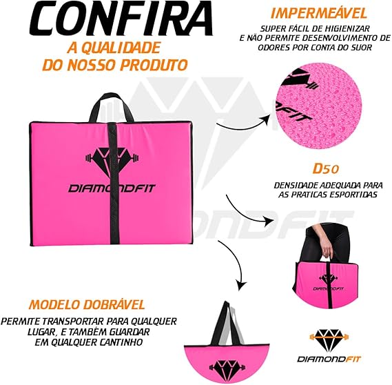 Colchonete Dobrável Maleta DiamondFit 4