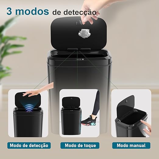 Lixeira Automática com Sensor 16 L 2