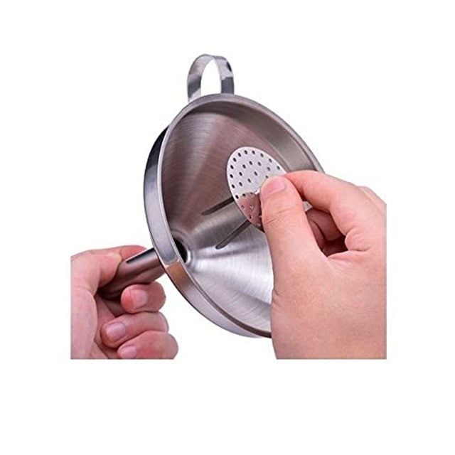 Funil com Peneira Inox 2