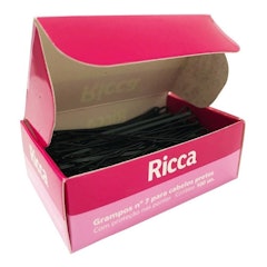Grampo para Cabelo 100 un. Preto Nº 7 Ricca