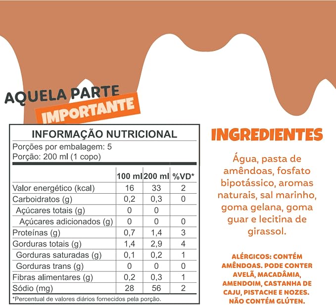 Leite de Amêndoas Barista sem Açúcar 2