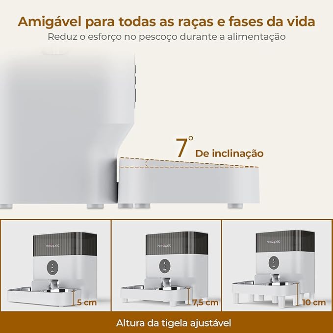 Alimentador Automático Pet Elevado 5 L 5