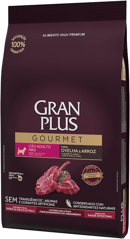 Alimento Seco Cão Adulto Mini e Pequeno Sabor Ovelha e Arroz 2