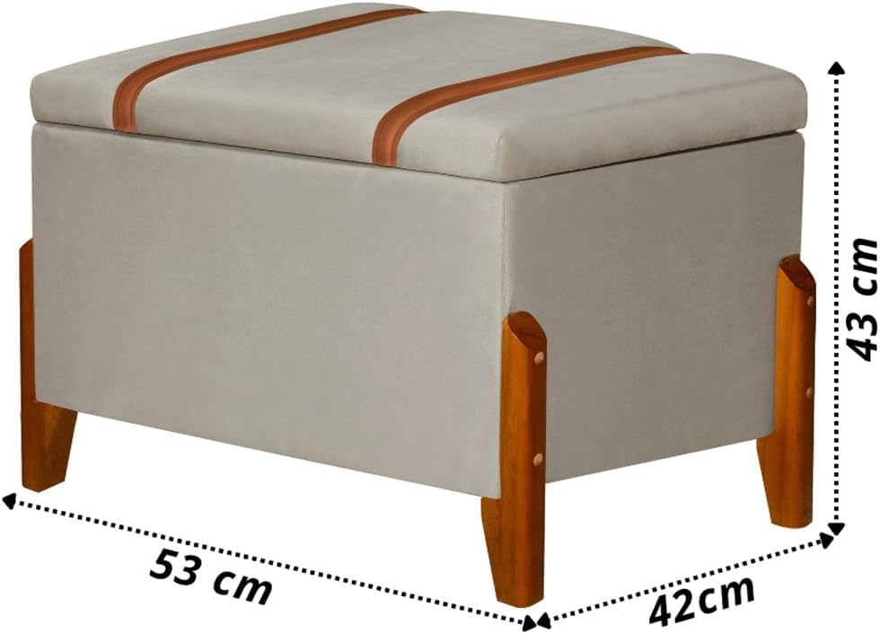 Recamier Baú Puff Moderno Retro 3