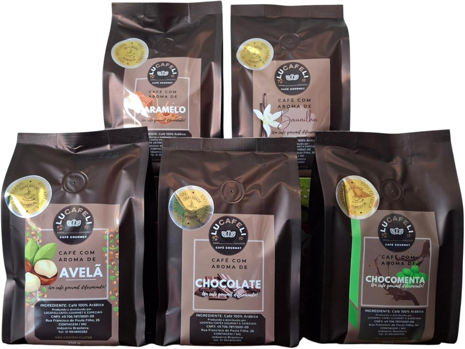 Kit de Café Gourmet Aromatizados 100% Arábica 1