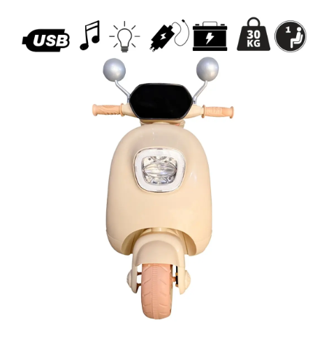 Moto Elétrica Lambreta Retrô Scooter Lemn 6v 3