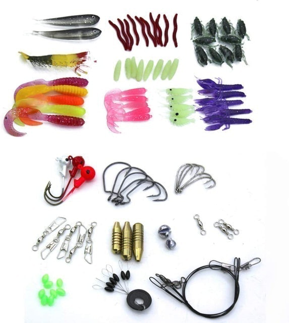 Kit de Iscas Artificiais com 101 Peças 2