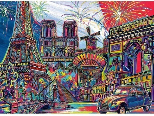 Quebra Cabeça Super 3D Modelo Paris com 500 Peças 2