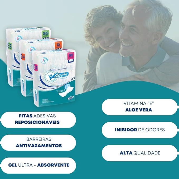 Fralda Descartável Vita Plus Geriátrica 2