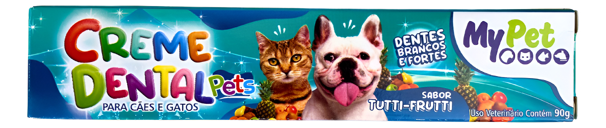 Creme Dental My Pet Sabor Tutti Frutti 90 g - p/ Cães e Gatos 1