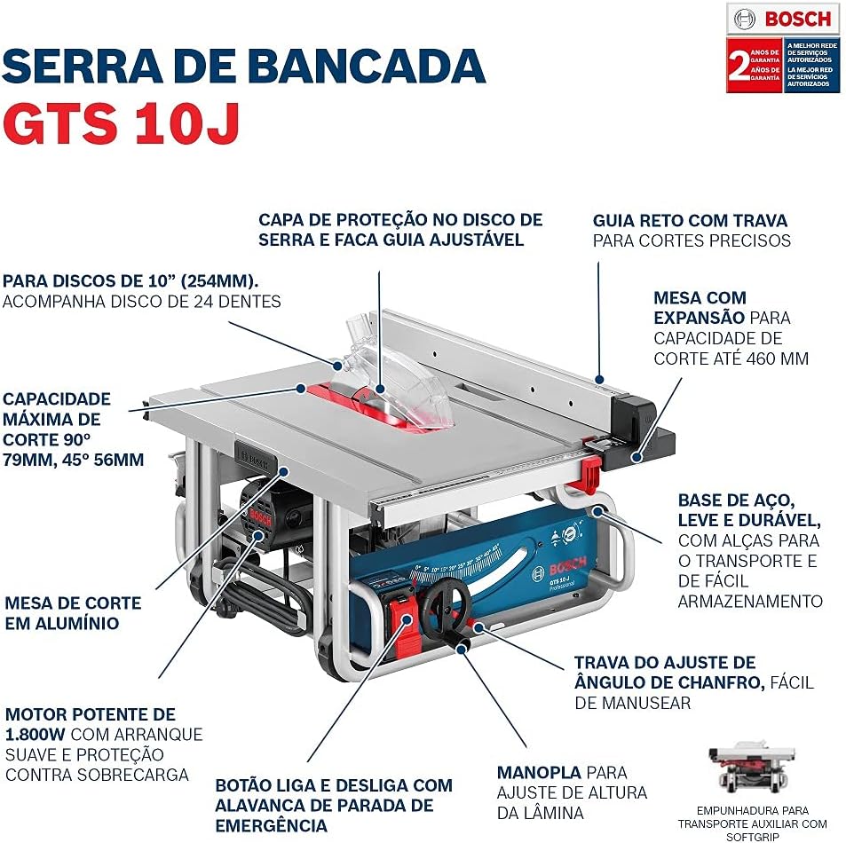Serra de Mesa Bosch GTS 10 J Professional 2