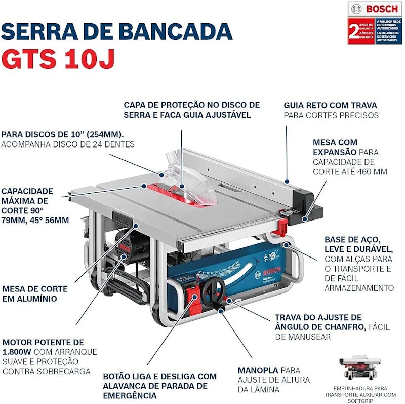 Serra de Mesa Bosch GTS 10 J Professional 2