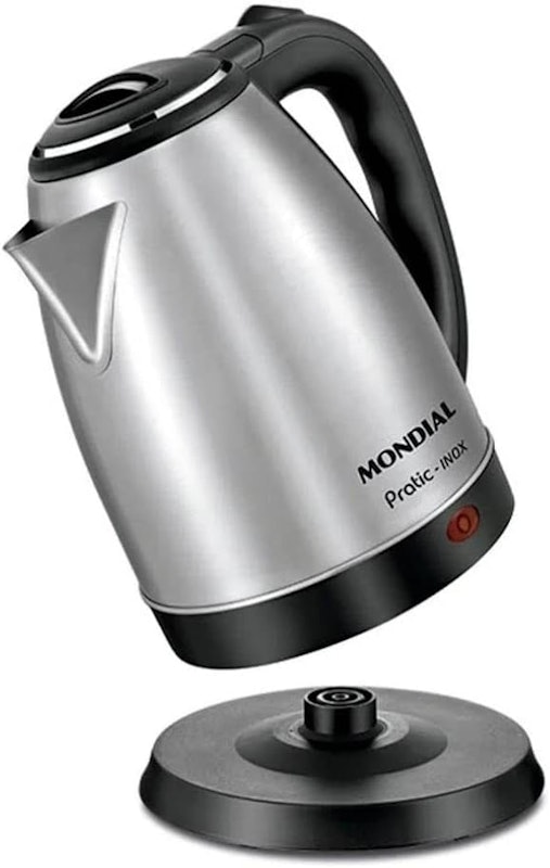 Chaleira Elétrica Pratic Mondial Preto/Inox 2