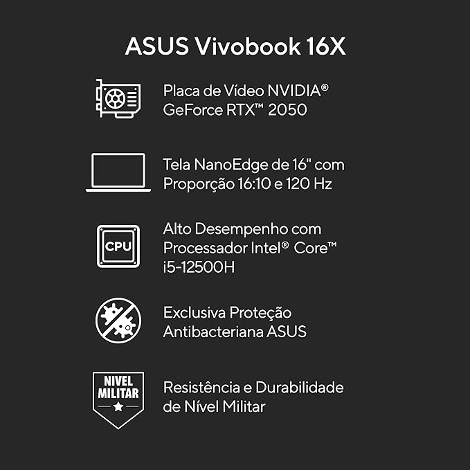 Notebook Asus Vivobook 16X 5