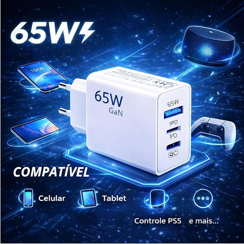 Carregador Super Turbo 65 W 3