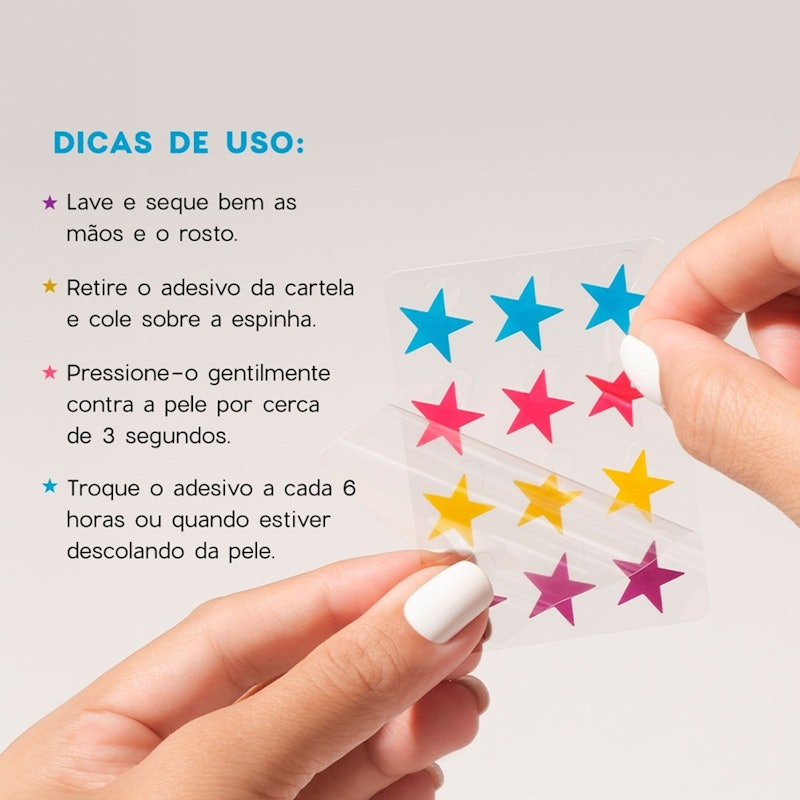 Adesivos Secativos para Espinhas com Ácido Salicílico Star Acne Patches 4you 2