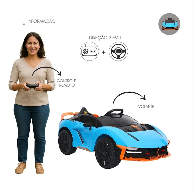 Carro Elétrico Infantil Nitro SX 12 V Bang Toys 4