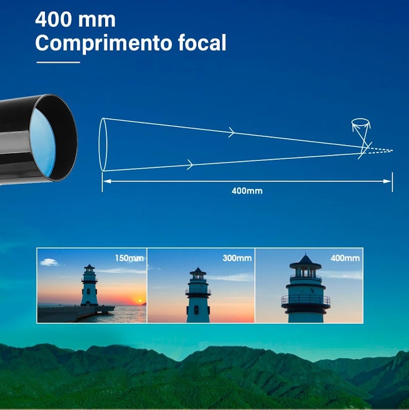 Telescópio Astronômico Refrator com Abertura de 60 mm 2
