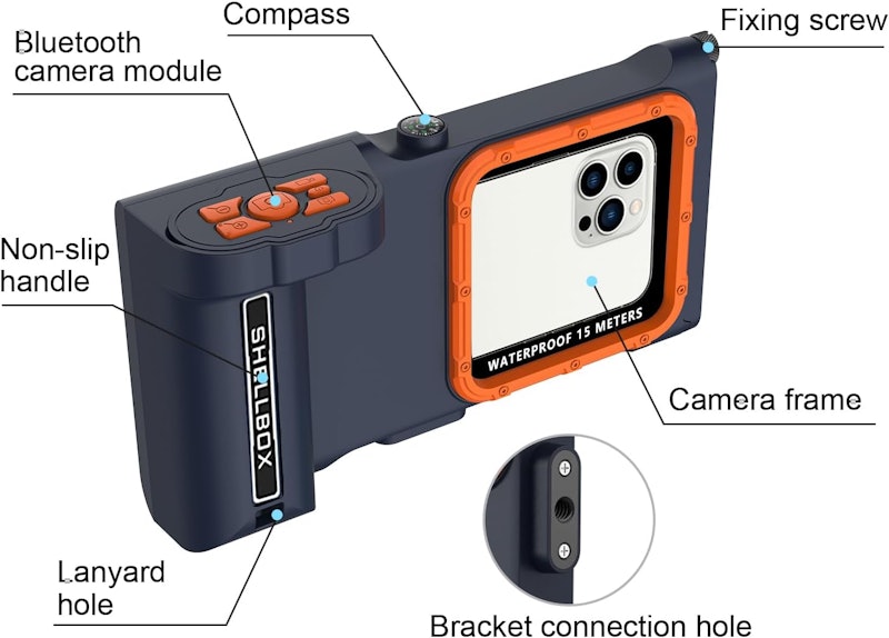 Capa à Prova D'Água Subaquática para Celular 5