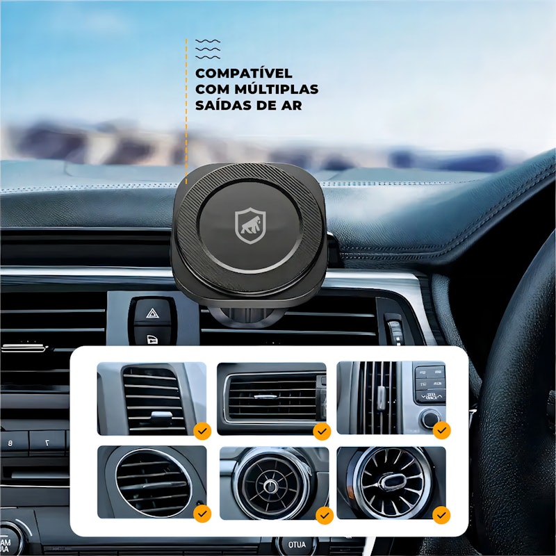 Suporte Carregador Veicular Wireless MagSafe 4