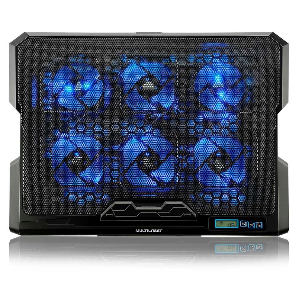 Cooler para Notebook com 6 Fans LED Azul Hexa 4