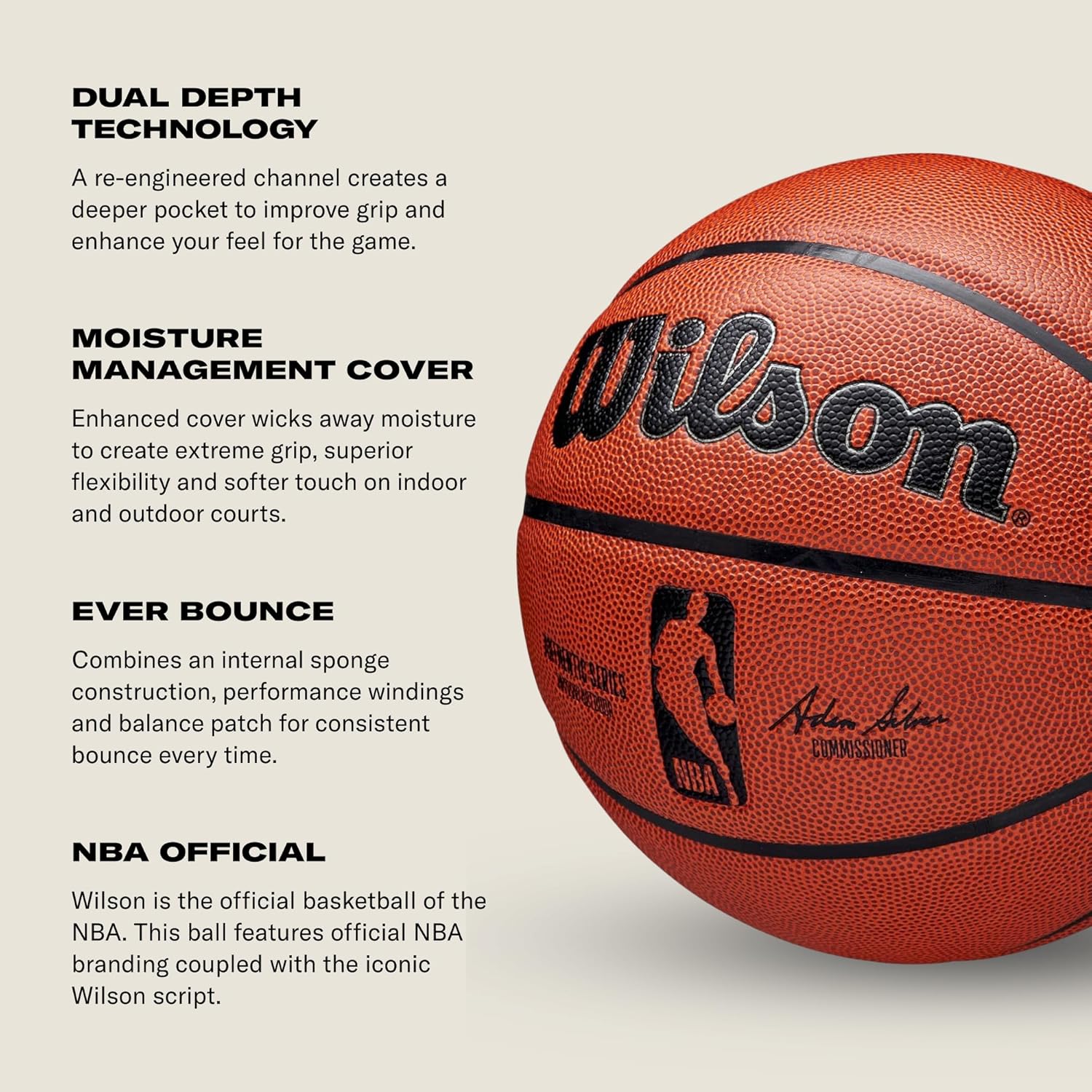 Bola de Basquete NBA Authentic Indoor/Outdoor 4