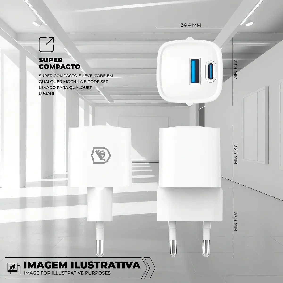 Carregador Ultra Slim Tipo-C 20 W 3