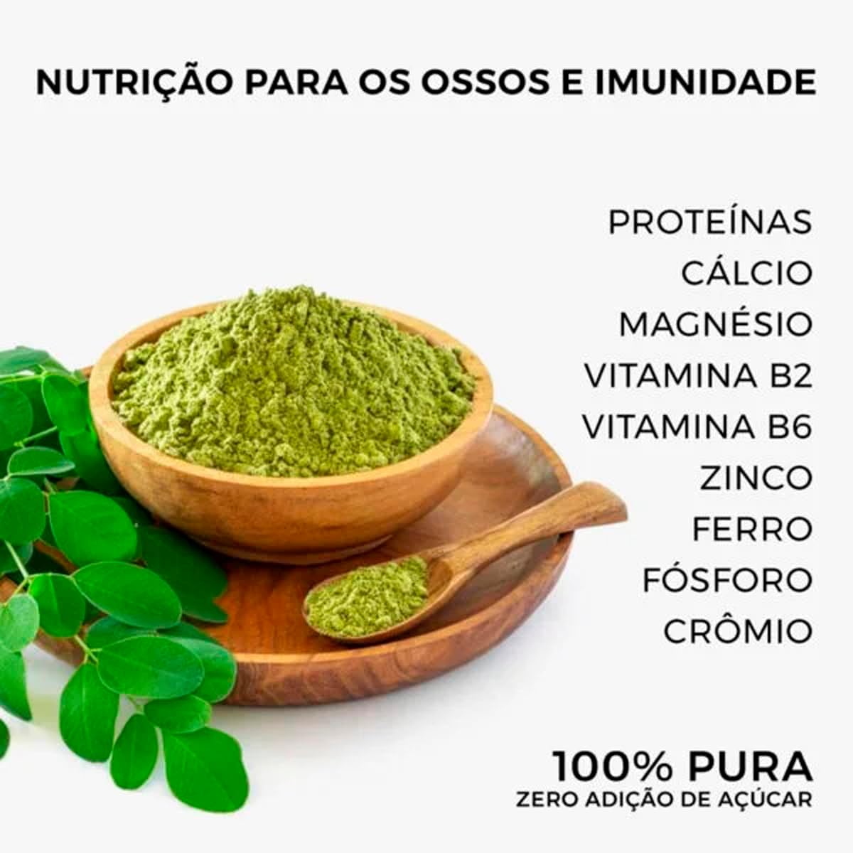 Moringa em Pó 100% Pura Premium 4