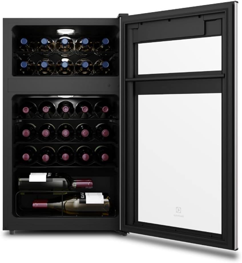 Adega de Vinho Climatizada 29 Garrafas com Dual Zone e Painel Digital 4
