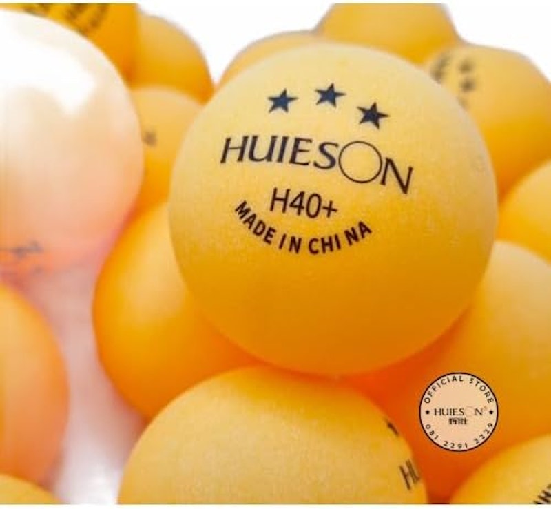 10 Bolas Tênis de Mesa Ping Pong Huieson 3 Estrelas H40+ 3